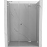 Mexen Lunar-F porte de douche pliantes droite 140 cm, transparent, chrome - 836S-140-050-01-00-P