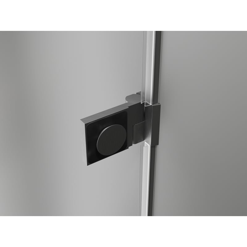 Mexen Lunar-B porte de douche pivotante gauche 150 cm, transparent, gris canon brossé - 832S-150-050-66-00-L