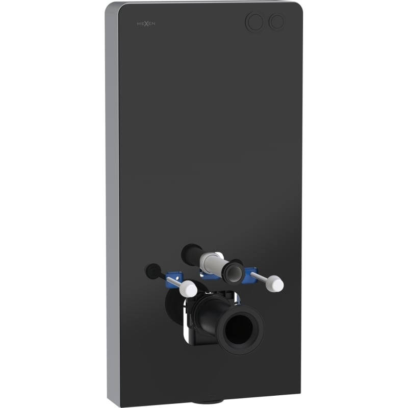 Mexen Tex Air G châssis pneumatique apparent pour WC, verre noir - 61150A-70