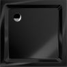 Mexen Flat receveur de douche carré slim 70 x 70 cm, Noir, siphon Chrome - 40707070