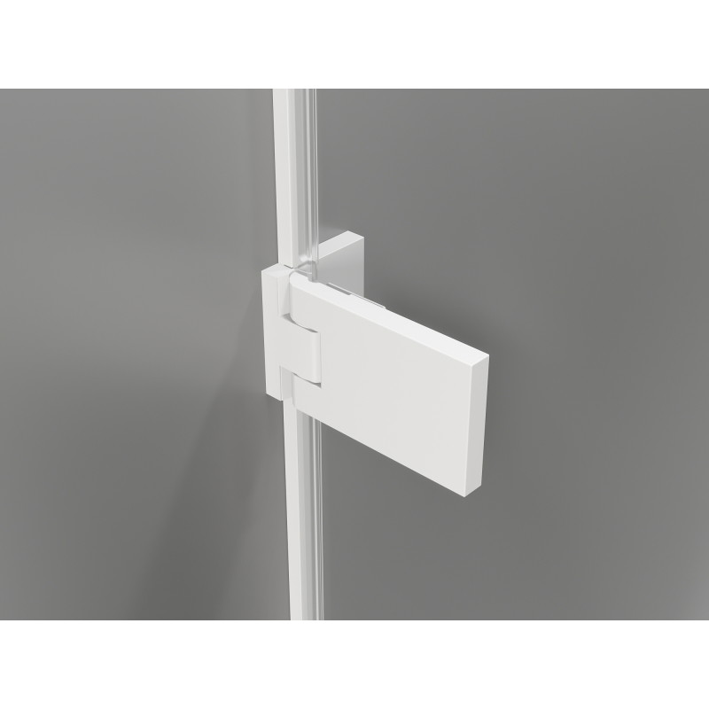Mexen Lunar-F porte de douche pliante droite 125 cm, transparent, blanc - 836S-125-050-20-00-P