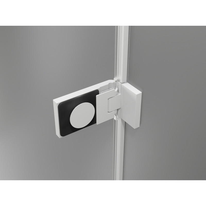 Mexen Lunar-F porte de douche pliante droite 125 cm, transparent, blanc - 836S-125-050-20-00-P