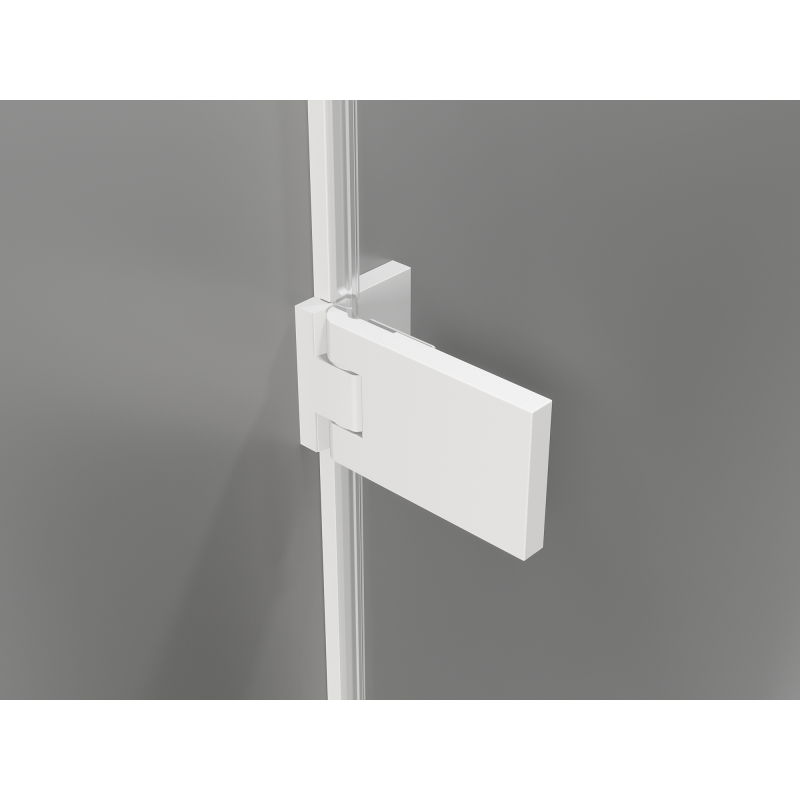 Mexen Lunar-F porte de douche pliante droite 140 cm, transparent, blanc - 836S-140-050-20-00-P
