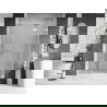 Mexen Lunar-F porte de douche pliantes droites 140 cm, transparentes, blanches - 836S-140-050-20-00-P
