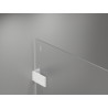 Mexen Lunar-F porte de douche pliante droite 145 cm, transparentes, blanches - 836S-145-050-20-00-P