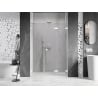 Mexen Lunar-F porte de douche pliante droite 145 cm, transparentes, blanches - 836S-145-050-20-00-P