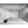 Mexen Lunar-F porte de douche pliante droite 145 cm, transparentes, blanches - 836S-145-050-20-00-P