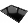 Mexen Flat receveur rectangulaire slim 90 x 70 cm, noir, siphon chrome - 40707090