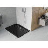 Mexen Flat receveur rectangulaire slim 90 x 70 cm, noir, siphon chrome - 40707090