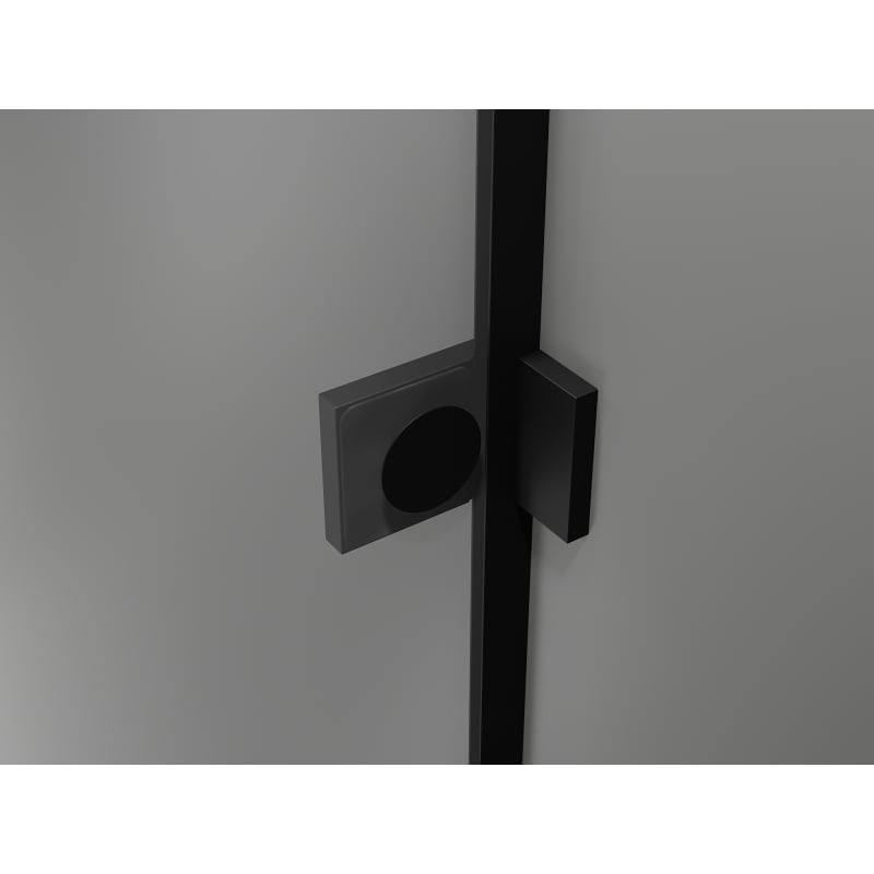 Mexen Lunar-B porte de douche pivotante gauche 115 cm, transparent, noir - 832S-115-050-70-00-L