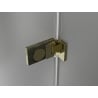 Mexen Lunar-F portes de douche pliantes droites 130 cm, transparentes, dorées - 836S-130-050-50-00-P