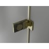 Mexen Lunar-F portes de douche pliantes droites 130 cm, transparentes, dorées - 836S-130-050-50-00-P
