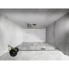 Mexen Lunar-F portes de douche pliantes droites 130 cm, transparentes, dorées - 836S-130-050-50-00-P
