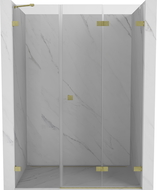 Mexen Lunar-F porte de douche pliantes à droite 110 cm, transparent, or brossé - 836S-110-050-55-00-P