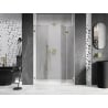 Mexen Lunar-F porte de douche pliable droite 110 cm, transparent, or brossé - 836S-110-050-55-00-P