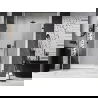 Mexen Lunar-B porte de douche battante gauche 135 cm, transparent, noir - 832S-135-050-70-00-L