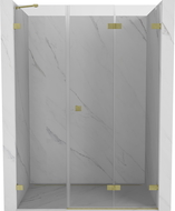Mexen Lunar-F porte de douche pliantes droite 115 cm, transparent, or brossé - 836S-115-050-55-00-P