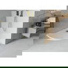 Mexen Flat receveur de douche semi-circulaire slim 100 x 100 cm, blanc, siphon doré - 41101010G