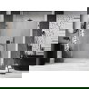 Mexen Lunar-B porte de douche battante gauche 120 cm, transparent, acier canon - 832S-120-050-95-00-L
