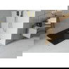 Mexen Flat receveur de douche carré slim 70 x 70 cm, Noir, siphon Or - 40707070G