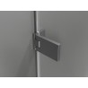Mexen Lunar-F portes de douche pliantes droites 130 cm, transparentes, gris canon brossé - 836S-130-050-66-00-P