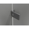 Mexen Lunar-F portes de douche pliantes droites 130 cm, transparentes, gris canon brossé - 836S-130-050-66-00-P