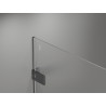 Mexen Lunar-F portes de douche pliantes droites 130 cm, transparentes, gris canon brossé - 836S-130-050-66-00-P