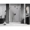 Mexen Lunar-F porte de douche pliantes droites 135 cm, transparent, gris canon brossé - 836S-135-050-66-00-P