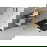 Mexen Flat receveur de douche rectangulaire slim 140 x 70 cm, Noir, siphon Chrome - 40707014