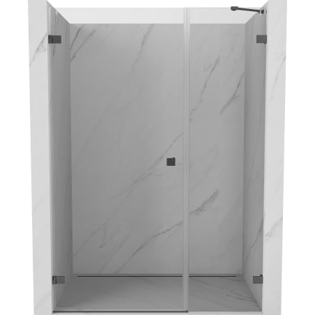Mexen Lunar-B porte de douche pivotante gauche 140 cm, transparent, gun metal - 832S-140-050-95-00-L