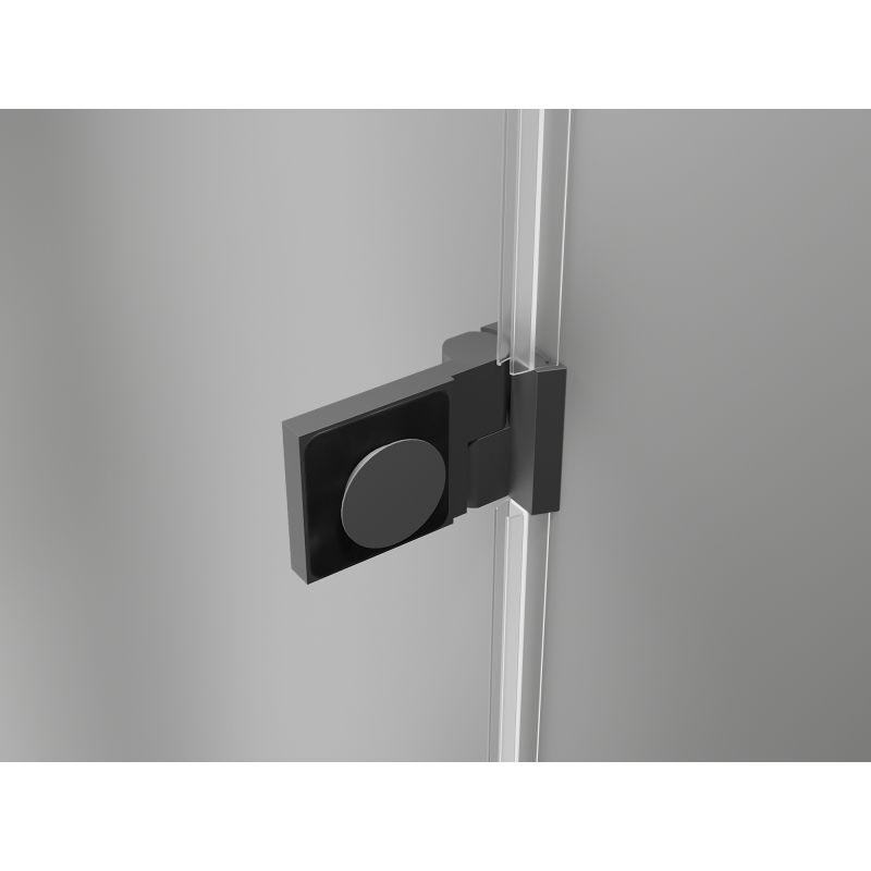 Mexen Lunar-B porte de douche pivotante gauche 140 cm, transparent, gun metal - 832S-140-050-95-00-L