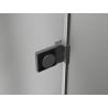 Mexen Lunar-B porte de douche pivotante gauche 140 cm, transparent, gun metal - 832S-140-050-95-00-L