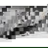 Mexen Lunar-F porte de douche pliante droite 110 cm, transparent, noir - 836S-110-050-70-00-P