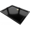 Mexen Flat receveur de douche rectangulaire slim 100 x 70 cm, Noir, siphon Or - 40707010G