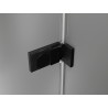 Mexen Lunar-F porte de douche pliantes droite 130 cm, transparentes, noires - 836S-130-050-70-00-P