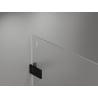 Mexen Lunar-F porte de douche pliantes droite 130 cm, transparentes, noires - 836S-130-050-70-00-P