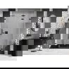 Porte de douche pliable droite Mexen Lunar-F 135 cm, transparente, noire - 836S-135-050-70-00-P