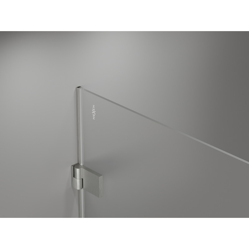 Mexen Lunar-B porte de douche pivotante gauche 110 cm, transparent, nickel brossé - 832S-110-050-97-00-L