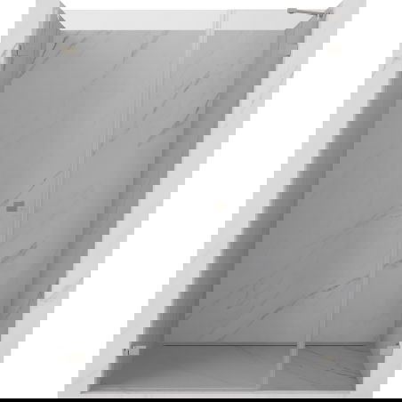 Mexen Lunar-B porte de douche pivotante gauche 135 cm, transparent, nickel brossé - 832S-135-050-97-00-L