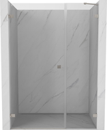 Mexen Lunar-B porte de douche battante gauche 135 cm, transparent, nickel brossé - 832S-135-050-97-00-L