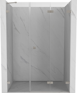 Mexen Lunar-F porte de douche pliante droite 125 cm, transparent, nickel brossé - 836S-125-050-97-00-P
