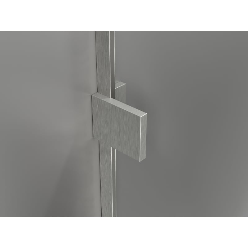 Mexen Lunar-F porte de douche pliantes à droite 135 cm, transparent, nickel brossé - 836S-135-050-97-00-P