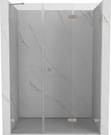 Mexen Lunar-F porte de douche pliantes droite 145 cm, transparent, nickel brossé - 836S-145-050-97-00-P