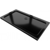 Mexen Flat receveur de douche rectangulaire slim 140 x 70 cm, Noir, siphon Noir - 40707014B