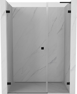 Mexen Lunar-B L portes de douche pivotantes à gauche 110 cm, transparent, noir - 832SL-110-050-70-00-L