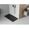 Mexen Flat receveur rectangulaire slim 130 x 70 cm, noir, siphon noir - 40707013B