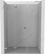 Mexen Lunar-F L porte de douche pliantes à gauche 130 cm, transparent, chromé - 836SL-130-050-01-00-L