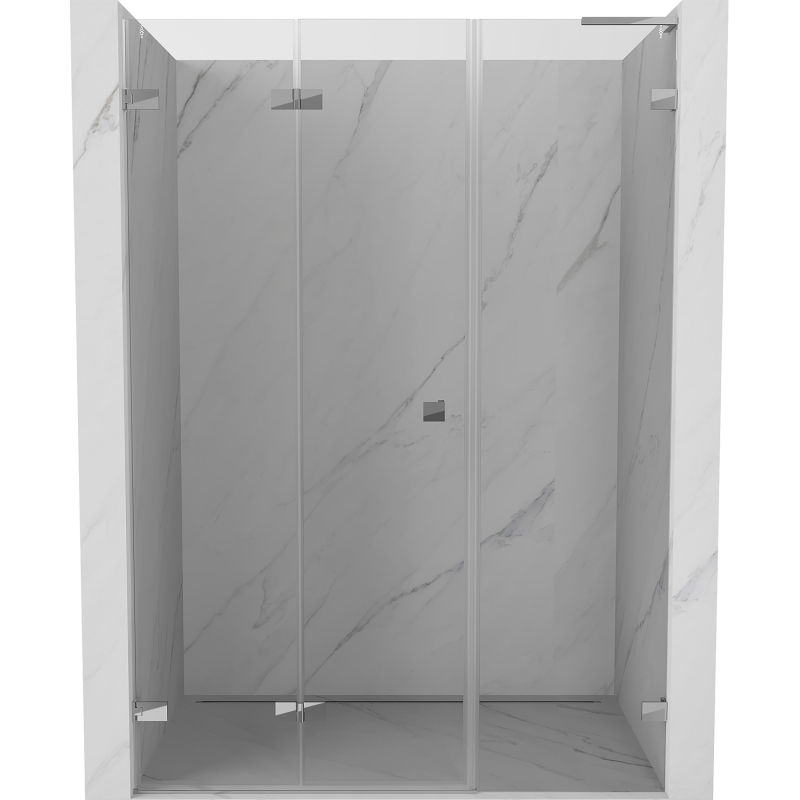 Mexen Lunar-F L porte de douche pliante gauche 135 cm, transparent, chrome - 836SL-135-050-01-00-L