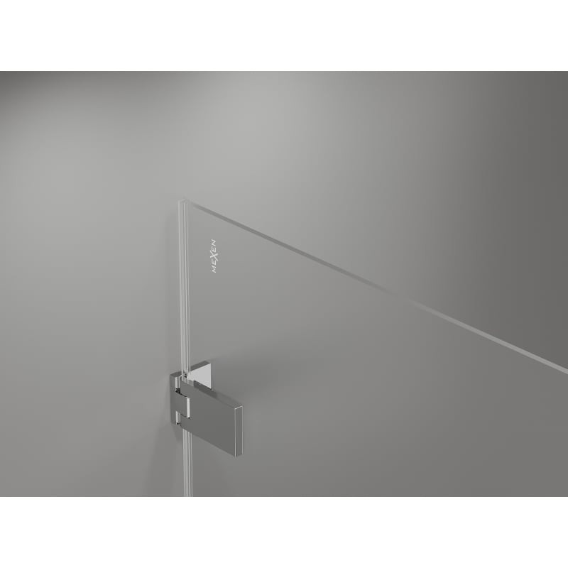 Mexen Lunar-F L porte de douche pliante gauche 145 cm, transparent, chrome - 836SL-145-050-01-00-L