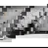 Mexen Lunar-B L porte de douche pivotante gauche 140 cm, transparent, noir - 832SL-140-050-70-00-L